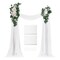 Artificial Wedding Arch Flowers Set with Drapes, Floral Backdrop Decor Kit
